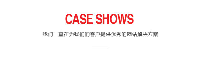 CASE SHOWS,我们一直在为我们的客户提供优秀的网站解决方案